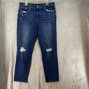 GAP Women's Boyfriend Jeans - Dark Blue